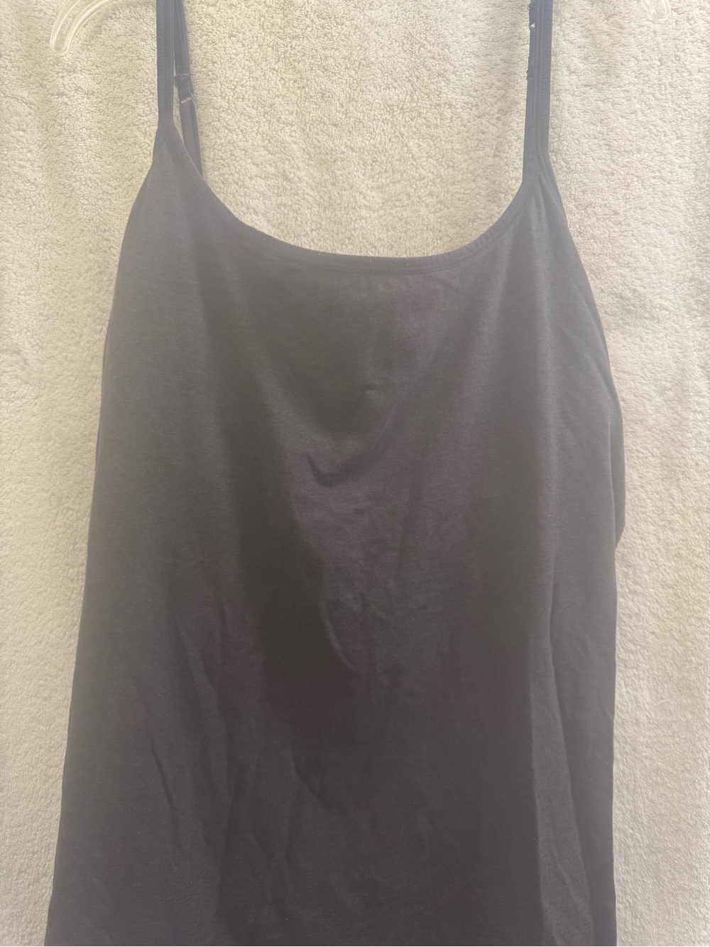PACT Organic Cotton Built in Shelf Bra Charcoal Gray Grey Cami TankTop 2XL XXL